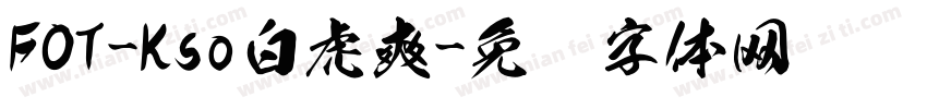 FOT-Kso白虎爽字体转换