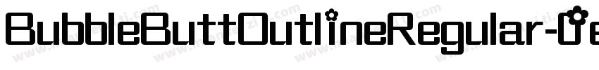 BubbleButtOutlineRegular-0ee4字体转换