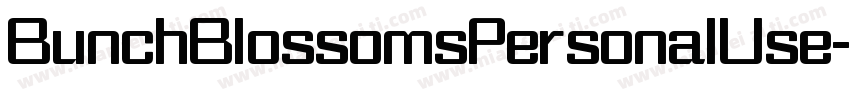 BunchBlossomsPersonalUse-0nA4字体转换