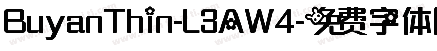 BuyanThin-L3AW4字体转换