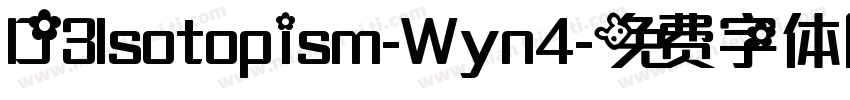 D3Isotopism-Wyn4字体转换