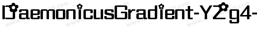 DaemonicusGradient-YZg4字体转换