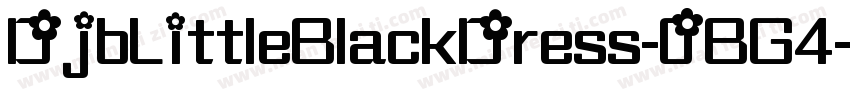 DjbLittleBlackDress-0BG4字体转换