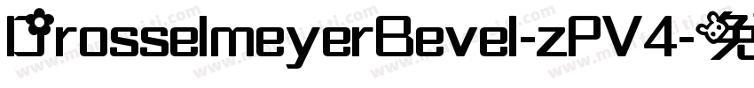 DrosselmeyerBevel-zPV4字体转换