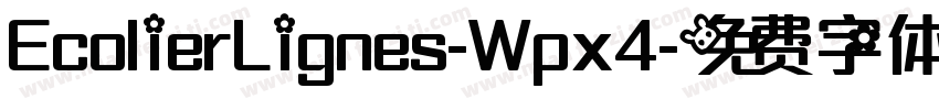 EcolierLignes-Wpx4字体转换