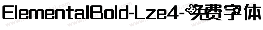 ElementalBold-Lze4字体转换
