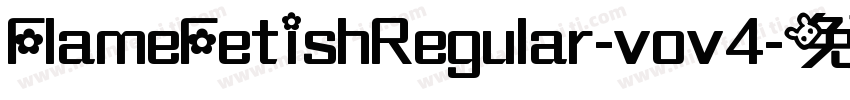 FlameFetishRegular-vov4字体转换
