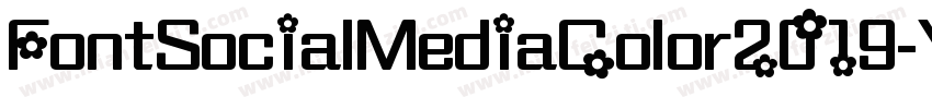 FontSocialMediaColor2019-Y9L4字体转换