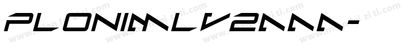 PloniMLv2AAA字体转换