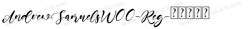 AndrewSamuelsW00-Reg字体转换