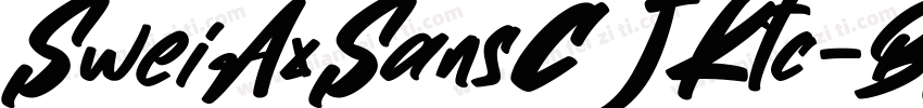 SweiAxSansCJKtc-Black字体转换