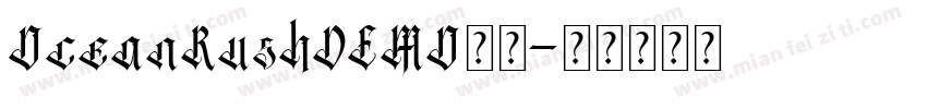 OceanRushDEMO字体字体转换
