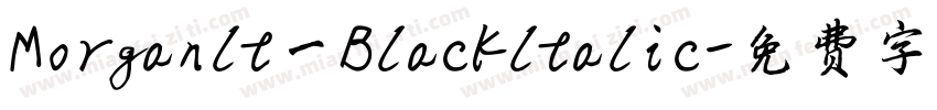 Morganlt一Blackltalic字体转换