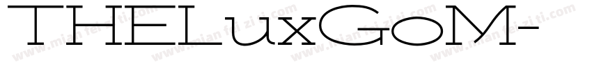THELuxGoM字体转换