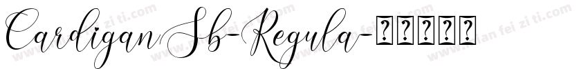 CardiganSb-Regula字体转换