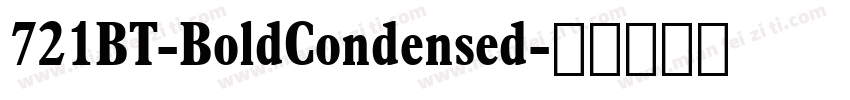 721BT-BoldCondensed字体转换