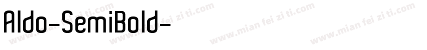 Aldo-SemiBold字体转换