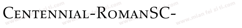 Centennial-RomanSC字体转换