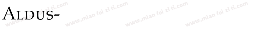 Aldus字体转换