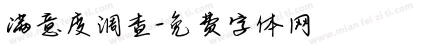 满意度调查字体转换