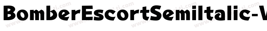 BomberEscortSemiItalic-VGzp6字体转换