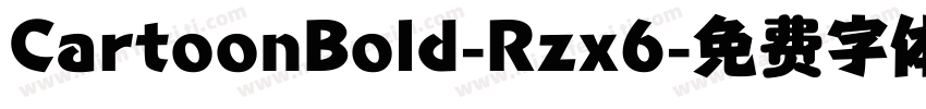 CartoonBold-Rzx6字体转换