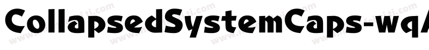 CollapsedSystemCaps-wqA6字体转换