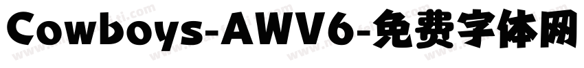 Cowboys-AWV6字体转换