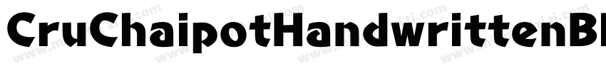 CruChaipotHandwrittenBlod-gAY6字体转换