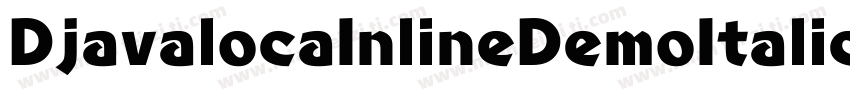 DjavalocaInlineDemoItalic-d9nR6字体转换