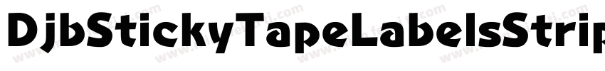 DjbStickyTapeLabelsStrips-Omy6字体转换