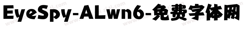 EyeSpy-ALwn6字体转换
