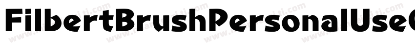FilbertBrushPersonalUseOnly-AEX6字体转换