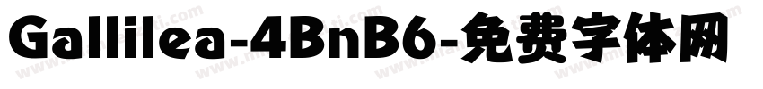 Gallilea-4BnB6字体转换