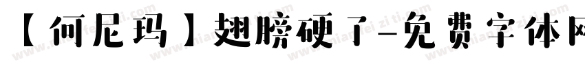 【何尼玛】翅膀硬了字体转换