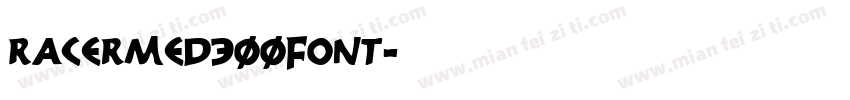 Racermed300font字体转换