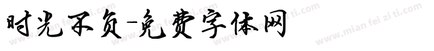时光不负字体转换