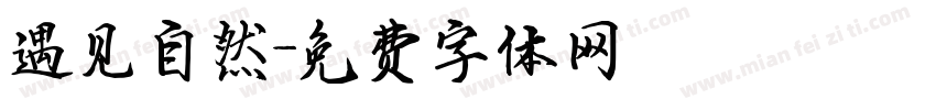 遇见自然字体转换