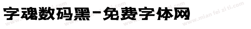 字魂数码黑字体转换
