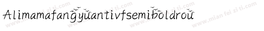 Alimamafangyuantivfsemiboldround字体如字体转换