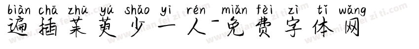 遍插茱萸少一人字体转换 遍插茱萸少一人字体转换