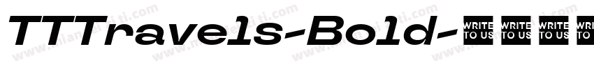 TTTravels-Bold字体转换