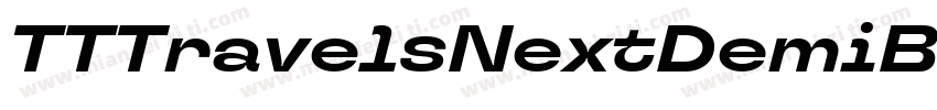 TTTravelsNextDemiBol字体转换