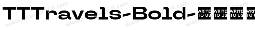 TTTravels-Bold字体转换