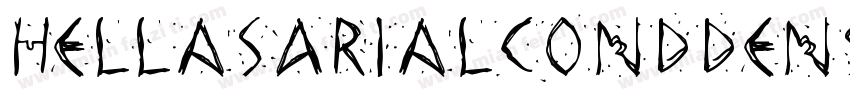 HellasArialConddensedBold字体转换