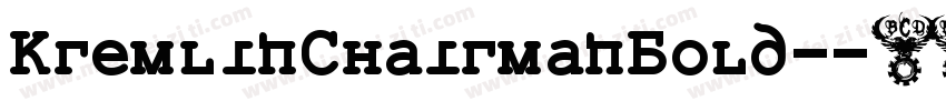 KremlinChairmanBold-字体转换