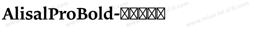 AlisalProBold字体转换