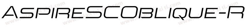 AspireSCOblique-Regu字体转换