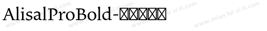 AlisalProBold字体转换