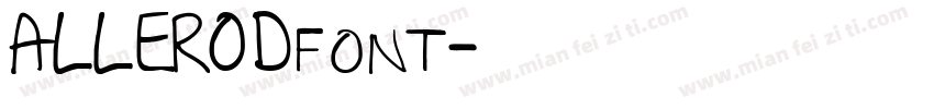 ALLERODfont字体转换